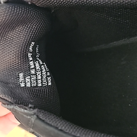 NEW Mix No 6 M6- TRYNA Size 8M Black Wedge Sneakers / Shoes Gold Trim - Picture 7 of 7